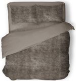 Eleganzzz Dekbedovertrek Flanel Fleece - Taupe Grey - 200x220cm