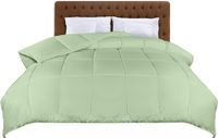 Utopia Bedding Lichtgewicht Dekbed 135x200 cm, Gewatteerd met Polyester Vulling, Zacht Zomerdekbed met Hoeklabels (Saliegroen)