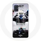Maniacase Hoesjes voor Samsung Galaxy A51 5G Formule 1 Valtteri Bottas F1 Driver Zwart