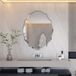 Luvodi – Miroir Mural Asymétrique 81x64 cm – Verre Argenté 5 mm – Montage Mural Facile – Décoration Moderne Pour Salon et Salle de Bain