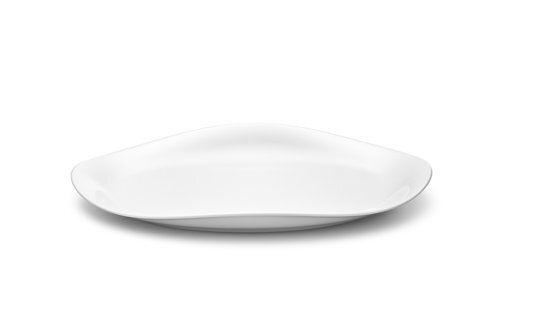 Georg Jensen Cobra Dineren Serveerschaal Porselein Ovaal 28 Cm