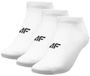 4F Set de 3 Chaussettes basses unisexe - Coton - Taille 39/42 EU - Blanc