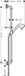 Hansgrohe AXOR doucheset 0,90 m, met handdouche 85 1jet, zwart