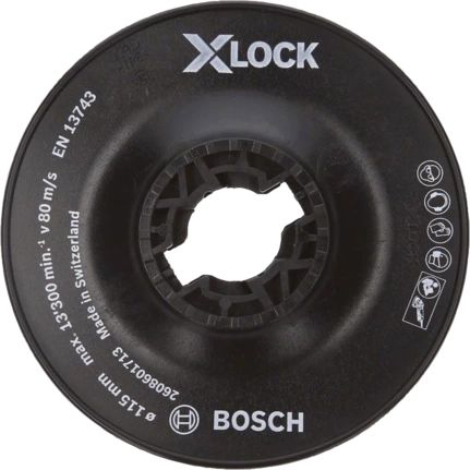 Bosch X-LOCK Steunschijf - 115 mm - 13.300 RPM - 1 stuk