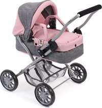 BAYER CHIC BAYER CHIC 2000 Mini Poppenwagen SMARTY Melange grijs roze