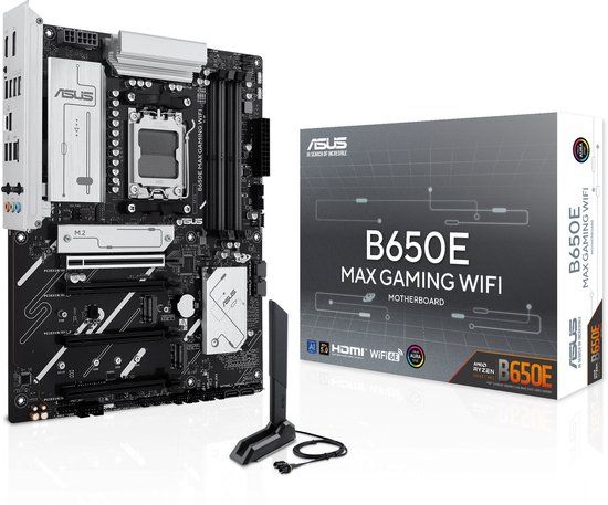 ASUS B650E MAX GAMING WIFI Moederbord ATX Socket AM5 AMD B650 DDR5