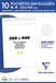 Clairefontaine 7356C - Pak 10 Witte Gewatteerde Enveloppen 300x440 - 90g/m²