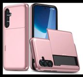 Selected by GSMpunt.nl Samsung Galaxy A16 Hoesje met Kaarthouder Slider Back Cover Roze