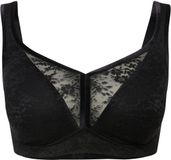 Ulla Popken Dames Minimizer-BH Spacer-Cups Zonder Beugels Zwart Maat 90C