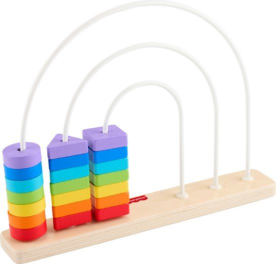 Fisher-Price Houten Telraam Regenboog Educatief Speelgoed