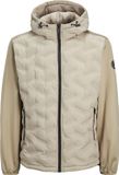 Jack & Jones Heren Outdoorjas Heat Hybrid Jacket Beige Maat XS