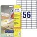Avery L6027REV-25, Wit, Rechthoek, Verwijderbaar, A4, Universeel, Papier
