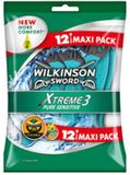 Wilkinson Xtreme3 Pure Sensitive Rasoir jetable pour homme (12 pièces)
