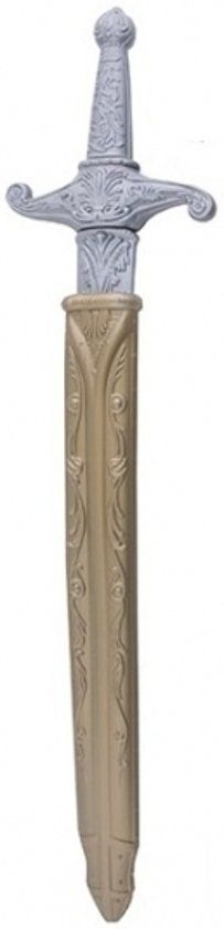 Ridder - Ridder zwaard zilver met gouden schede 60 cm