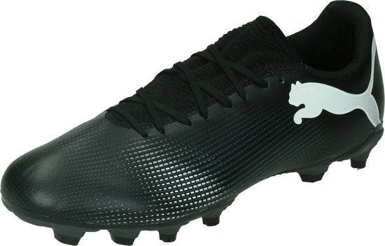 PUMA FUTURE 7 PLAY FG/AG Heren Sportschoenen - Zwart/Wit - Maat 42