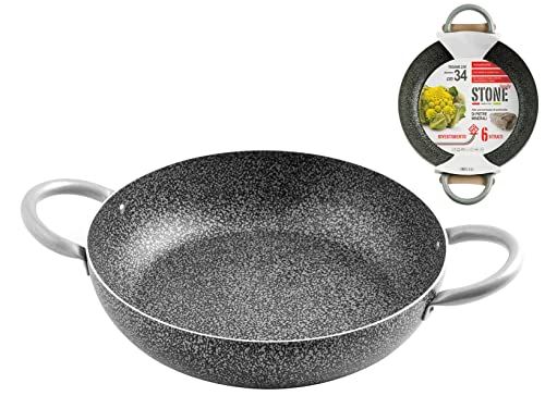 Home Tegame 2 Manici Antiaderente Family Stone Cm 34 pentola da cucina