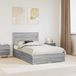 vidaXL Bedframe met lade Grijs Sonoma 120 x 190 cm Bewerkt hout