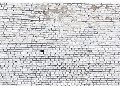 KOMAR Fotobehang papier White Brick 254x368 cm