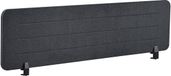 BELIANI ZIGGY - Bureauscherm - Donkergrijs - 160 x 40 cm - Polyester