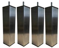 MARGOT bedpoten, roestvrij staal, hoogte 15 cm, 4 stuks