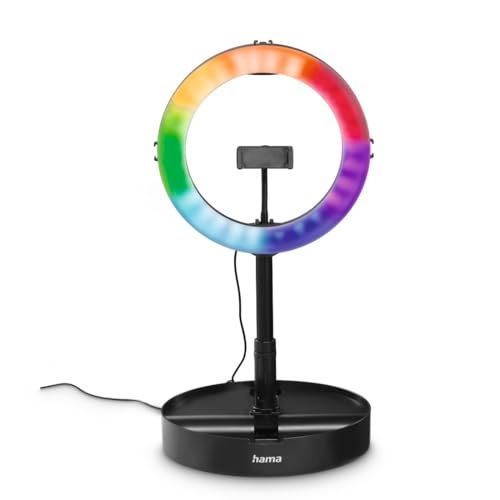 LED RGB Ringlamp Spotlight FoldUp RGB 102" Smartphoneset, opvouwbaar