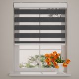 DTCH® Duo Rolgordijn - Splendid - Lichtdoorlatend - Zwart - 150 x 175 cm