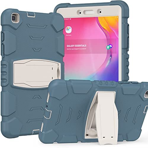 Edikesy Amazon Brand - Hoes voor Samsung Galaxy Tab A 8.4 SM-T307/T307U Case 2020, robuust, heavy duty, stootvaste beschermhoes met klapstandaard, schouderriem