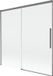 Mexen Rox badwand tweedelig schuifbaar 160 x 150 cm, transparant, gunmetal