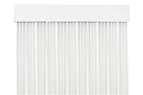 MercuryTextil P69 deurgordijn PVC 210 x 90 cm transparant + witte draad, kunststof