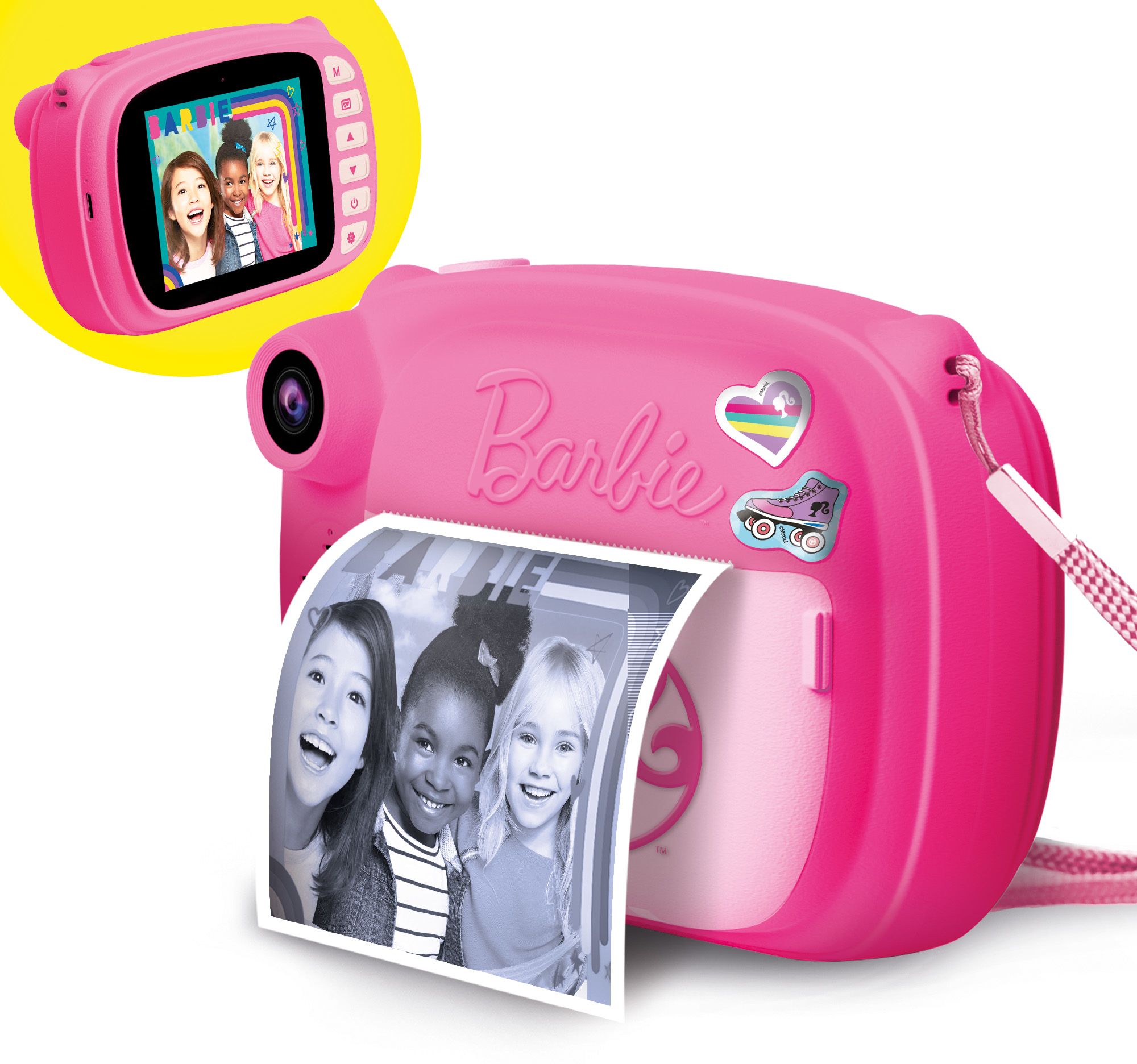 Lisciani Barbie Instant Print Camera - Roze - Voor Kids - Print 180 Foto's - Selfie & Video Camera