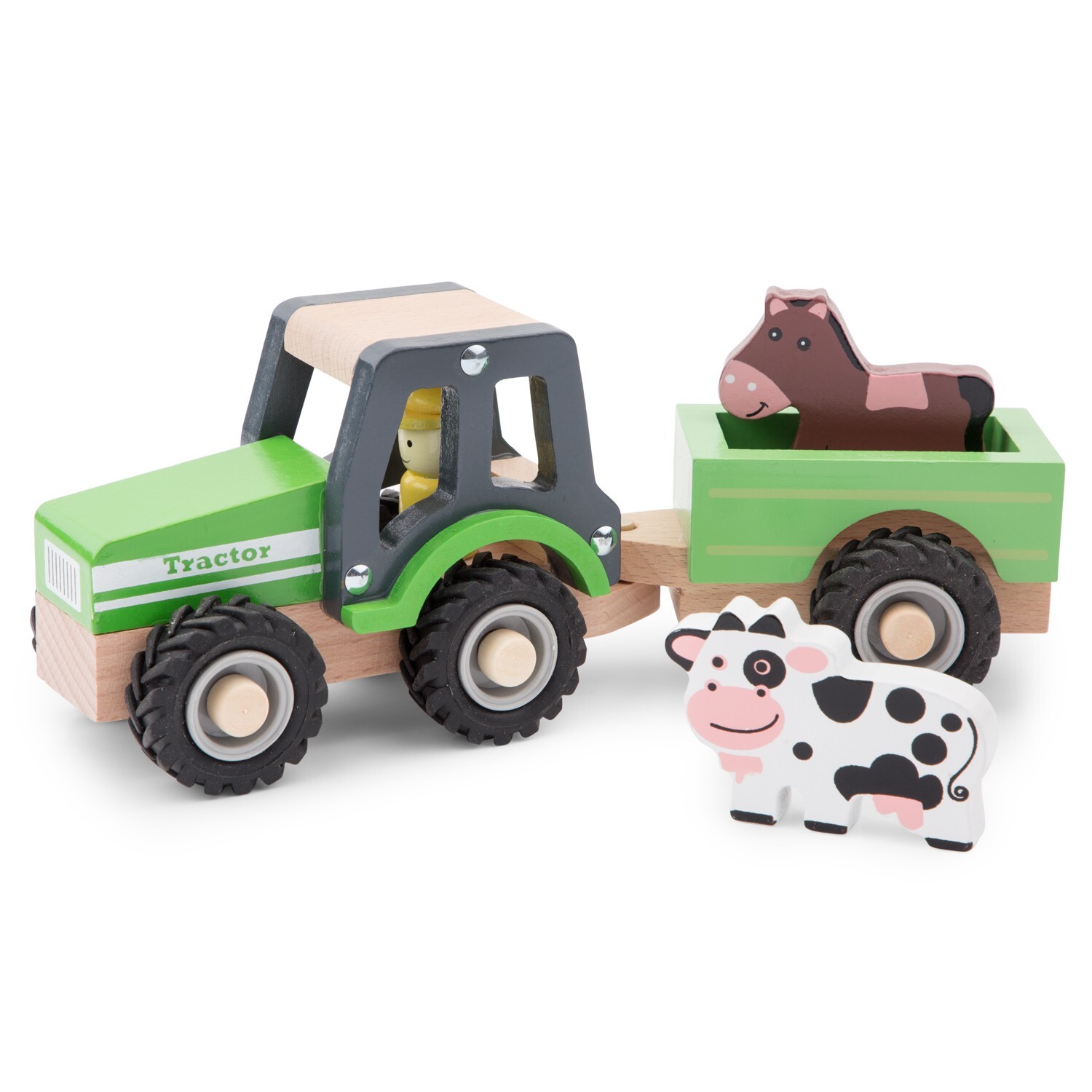 New Classic Toys Tractor met Aanhanger - Dieren