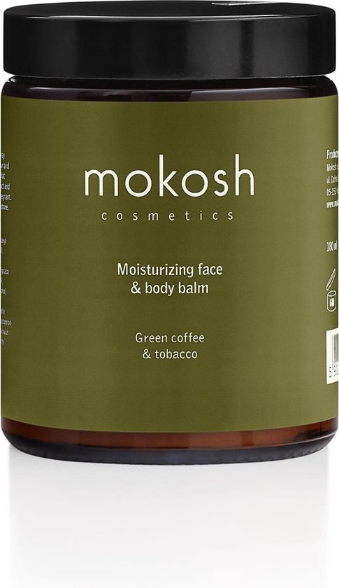 Mokosh | Moisturizing face &amp; body balm Green coffee &amp; tobacco | Natuurlijke gezichts- &amp; lichaamsbalm | Vegan product | Geschikt voor alle huidtypes | Unisex Bodylotion | 180 ml