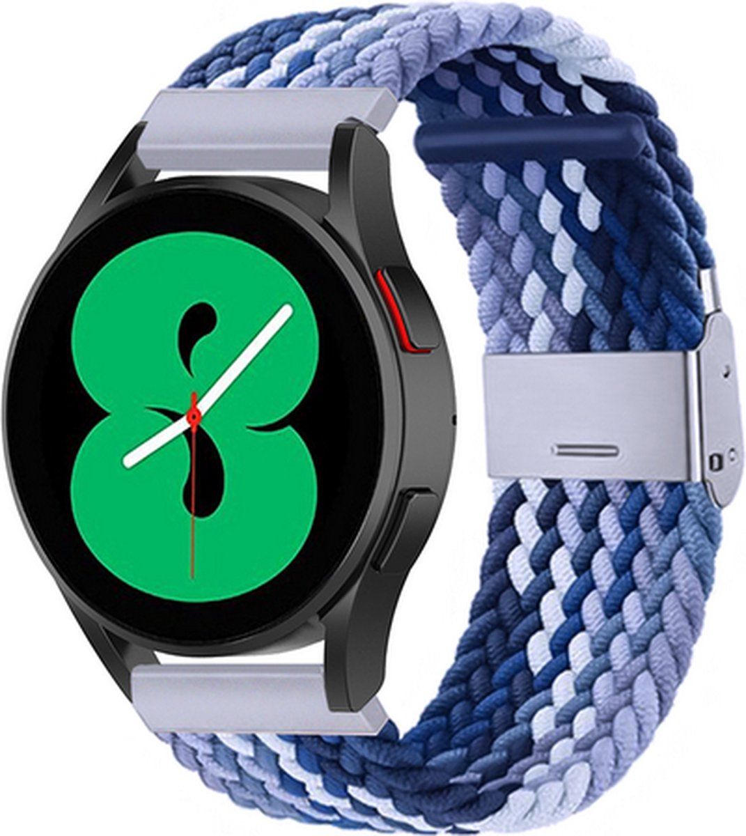 By Qubix Qubix Garmin Venu 2 - Braided bandje - Blauw gemêleerd - nylon