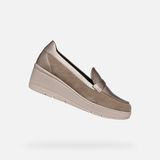 GEOX ILDE DAMES Loafers - TAUPE - Maat 37