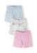 Minoti korte broek meisjes 3-pack jersey - 100% katoen - blauw