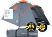 Where Tomorrow Pop Up Familietent Kattenbak Tent 3 Persoons Tent Camping Festival Grijs 220 x 220 x 130 cm