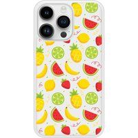 Apple Bedrukt siliconen hoesje compatibel met iPhone 14 Pro Fruits tropicaux