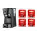 Lavazza A Modo Mio Tiny Eco Black Koffiezetapparaat met 64 capsules van rode kwaliteit
