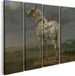 Artaza Canvas Schilderij Vierluik Het Bonte Paard - Paulus Potter - 80x60 - Canvas Print