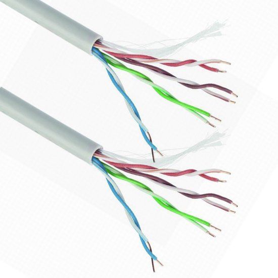Gembird UPC-5004E-SOL 305 m stijve grijze Cat.5e UTP CCA Ethernet-netwerkkabelhaspel