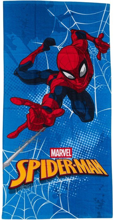 4KidsOnly AYMAX Spiderman strandlaken Katoen Kinderen Rechthoek 70x140 cm