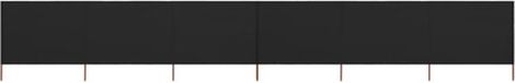 vidaXL - Windscherm - 6-panelen - 800x160 cm - stof - zwart