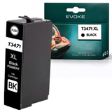 Evoke Compatible Ink for Epson T3471 T-3471 T347Xlbk T-347Xlbk Black Workforcepro Wf3720Dwf 3725Dwf