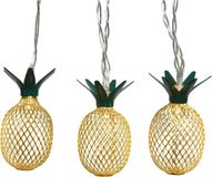 EDP Bol LED lichtsnoer met gouden ananassen 180 cm binnen/buiten feestverlichting - Ananaslampjes - Decoatie