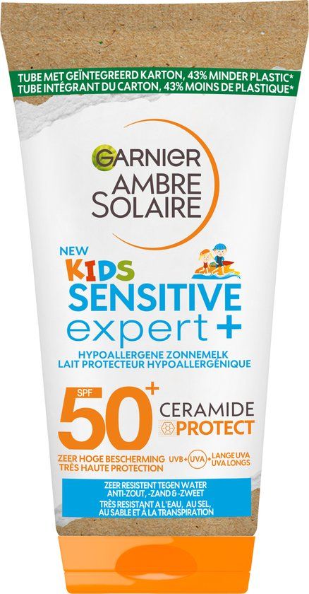 Garnier Ambre Solaire Kids Reisformaat Zonnemelk SPF 50+ - 50ml - Zonnebrandcrème