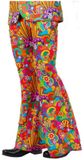 Smiffy's Heren X-Large Rainbow Peace Flared Broek