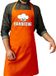 Bellatio Decorations Chef barbecue schort - keukenschort - oranje - voor heren - kookschort - BBQ - Vaderdag cadeau - Koningsdag