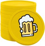 CombiCraft Biermunten / Consumptiemunten geel - Ø29mm enkelzijdig bedrukt - 100 stuks