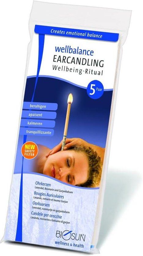 Biosun Oorkaarsen Wellbalance Lavendel 10 stuks