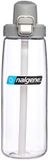 Nalgene Straw Bottle - Drinkfles - Waterfles - Rietje - 650ml Clear/Gray Cap Sustain